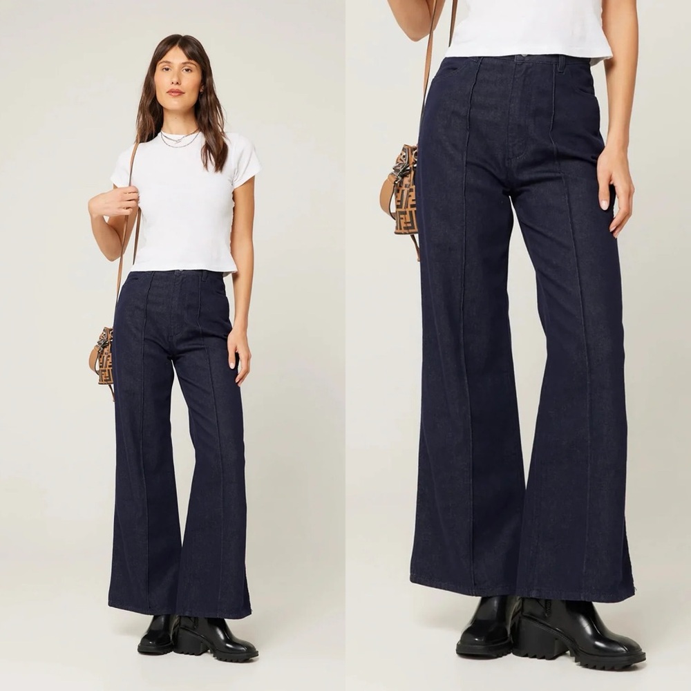 NWT Rolla’s Studio Flare Jeans Stay Blue Dark Wash